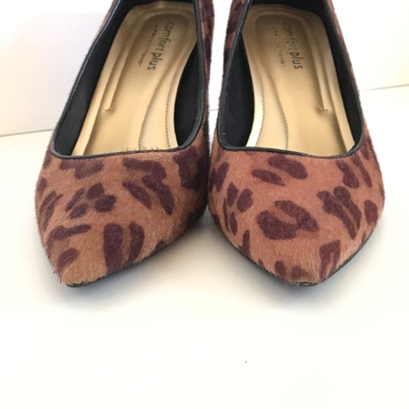 COMFORT PLUS By PREDICTIONS Leopard Heels Comfort Pumps Women’s Size 10 WIDE - Picture 6 of 16